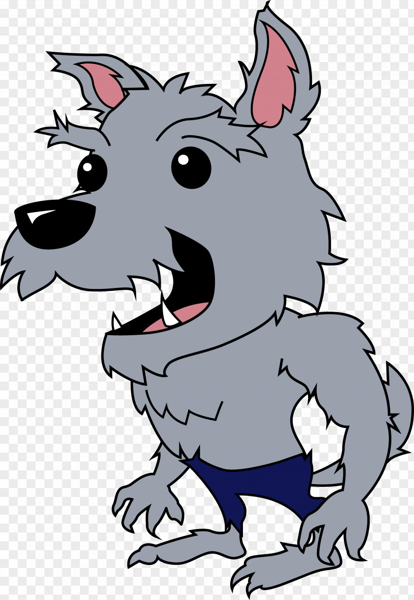 Cartoon Werewolves Big Bad Wolf Gray Werewolf Clip Art PNG