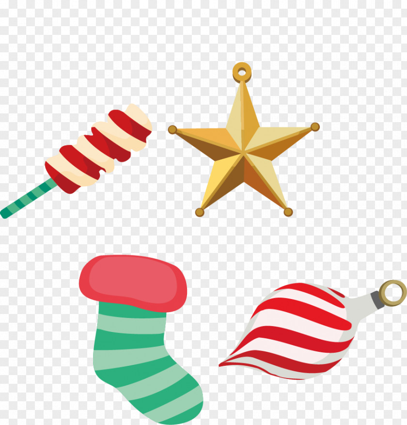 Christmas Vector Material Star PNG
