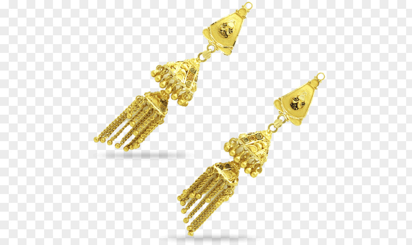 Gold Earring Body Jewellery PNG