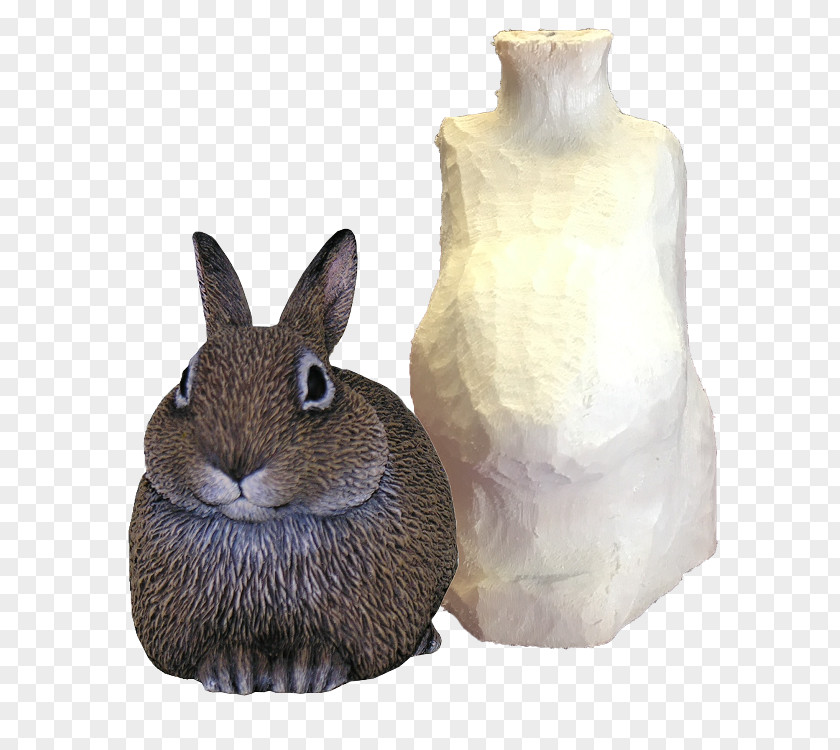 Rabbit Domestic Hare Animal Wood Carving PNG