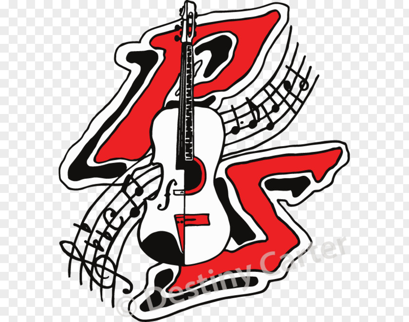 Palm Springs High School Logo String Instruments Bass Guitar Clip Art PNG