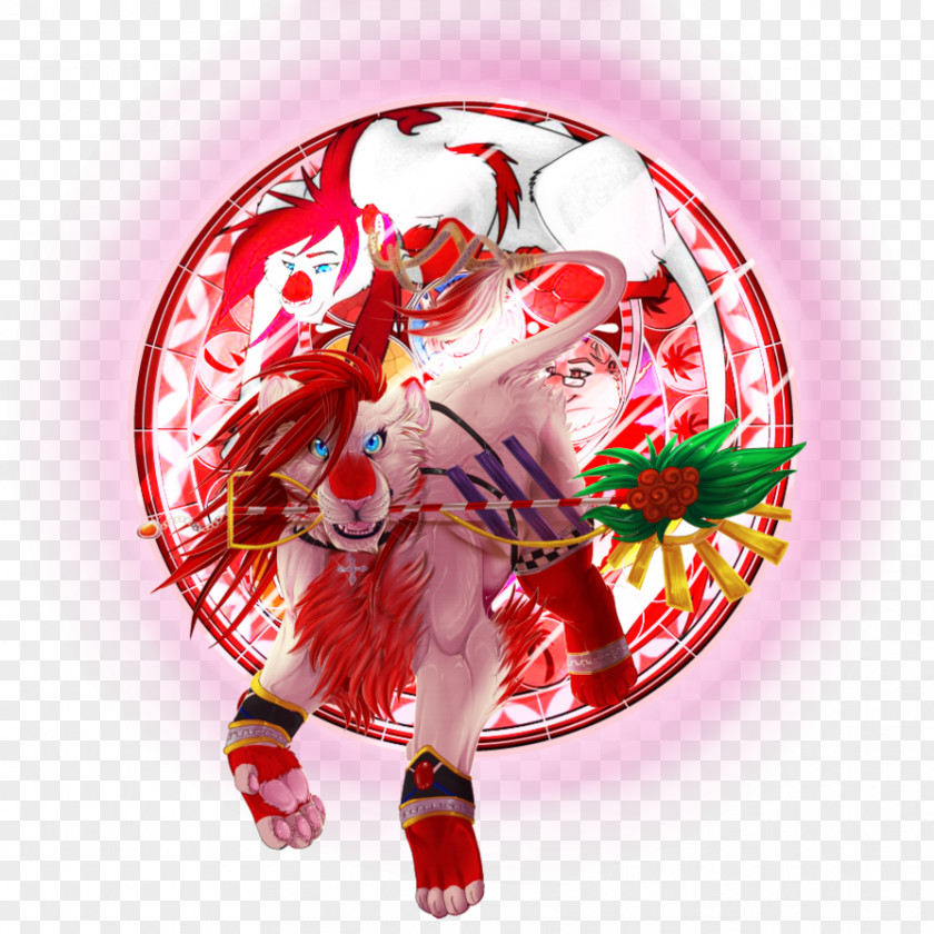 Dynamic Lines Poses Christmas Ornament Day RED.M PNG