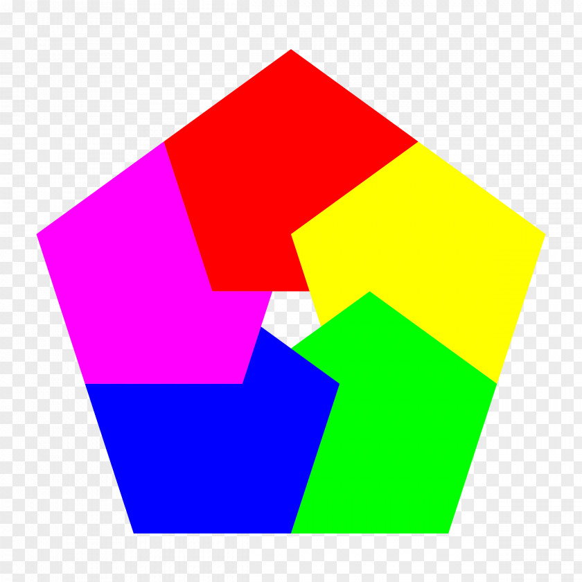 Hexagon Penrose Triangle Pentagon Color Shape Clip Art PNG