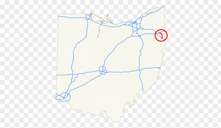 Milepost Ohio Line Map PNG