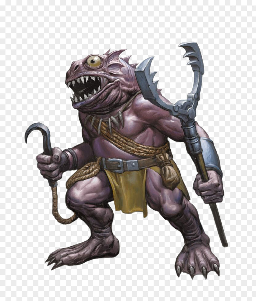 Monster Warrior Dungeons & Dragons Kuo-toa Humanoid Underdark Manual PNG