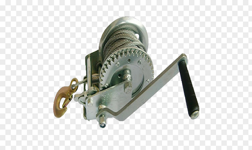 Wire Rope Winch Lifting Hook PNG