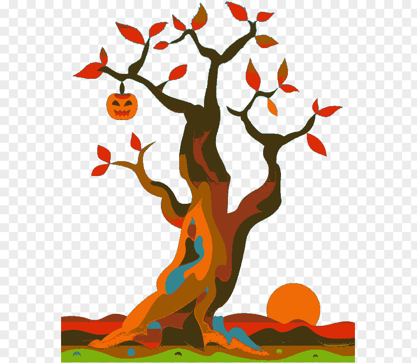 Autumn Pumpkin Tree Calabaza PNG