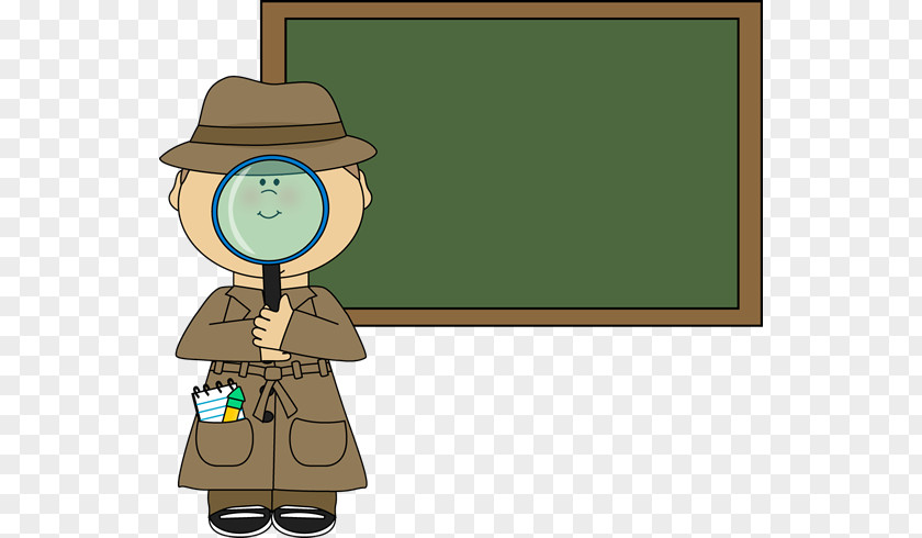 Detective With Magnifying Glass Clipart Clip Art PNG