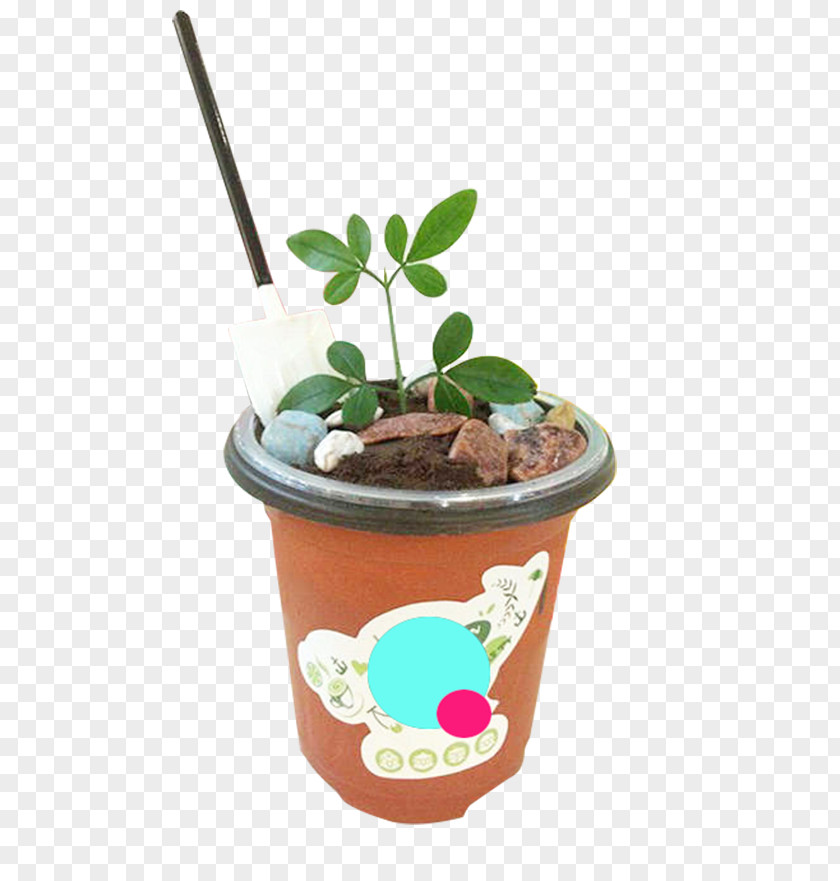 Ice Cream Decorated With Small Leaves Chocolate Milk PNG