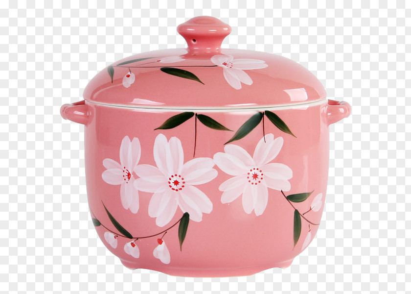 Pink Japanese Stew Pot Cuisine Rice Cooker Lid Tableware PNG