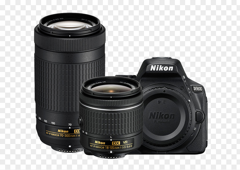 Camera Nikon D3400 D5600 Digital SLR AF-S DX Zoom-Nikkor 18-55mm F/3.5-5.6G PNG