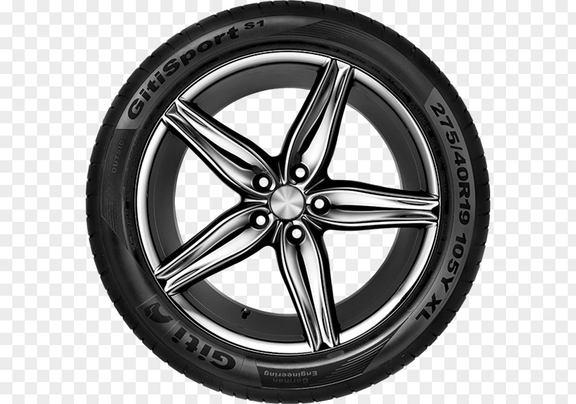 Car Alloy Wheel Giti Tire Spoke PNG