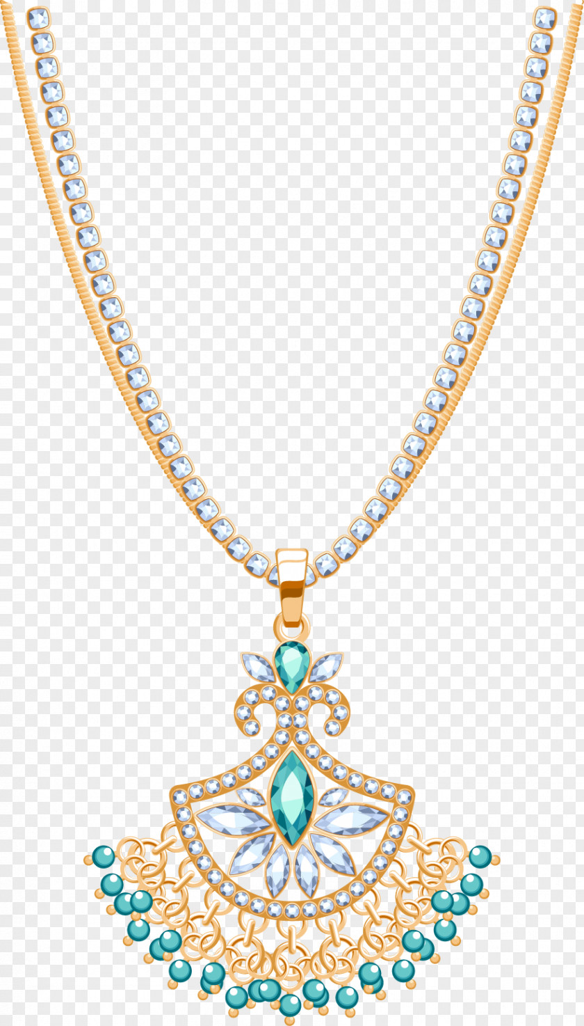 Dazzling Jewelry Diamond Turquoise Necklace Jewellery PNG