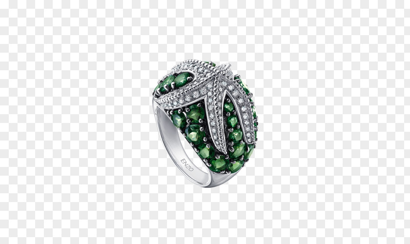 Enzo Emerald Ring Tourmaline Jewellery Green PNG