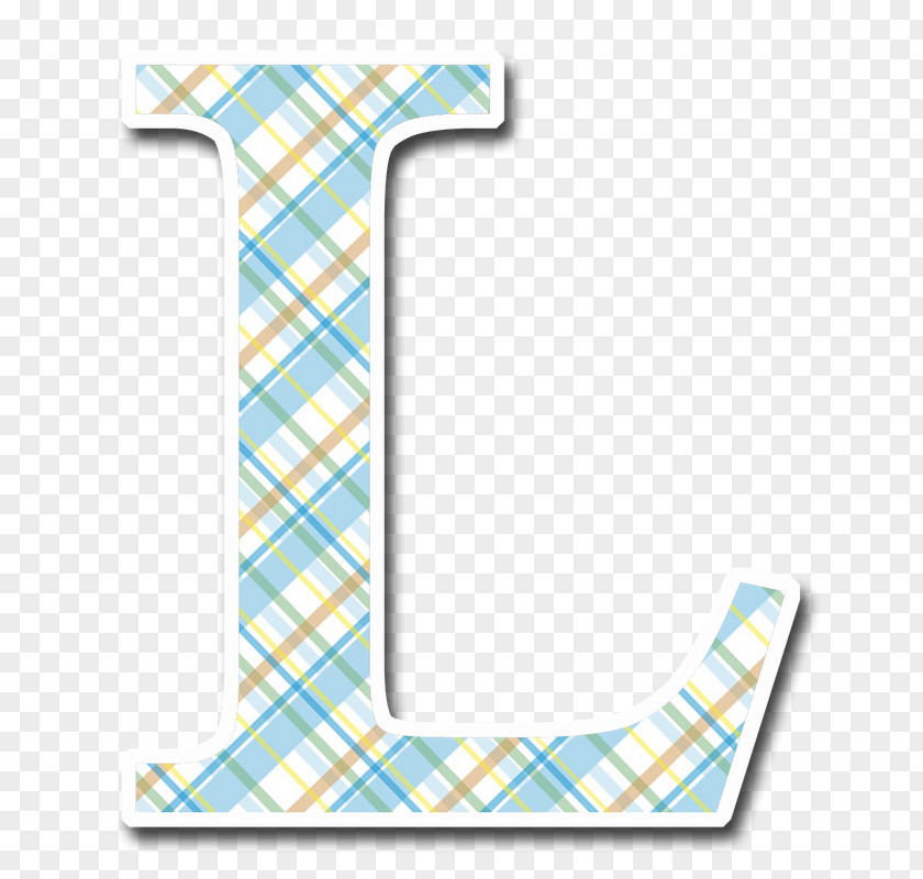 Letter L Alphabet Tartan Initial PNG