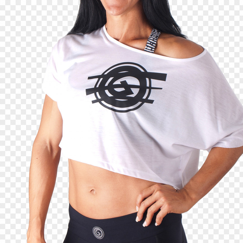 T-shirt Active Undergarment Shoulder Black Or White PNG or White, clipart PNG