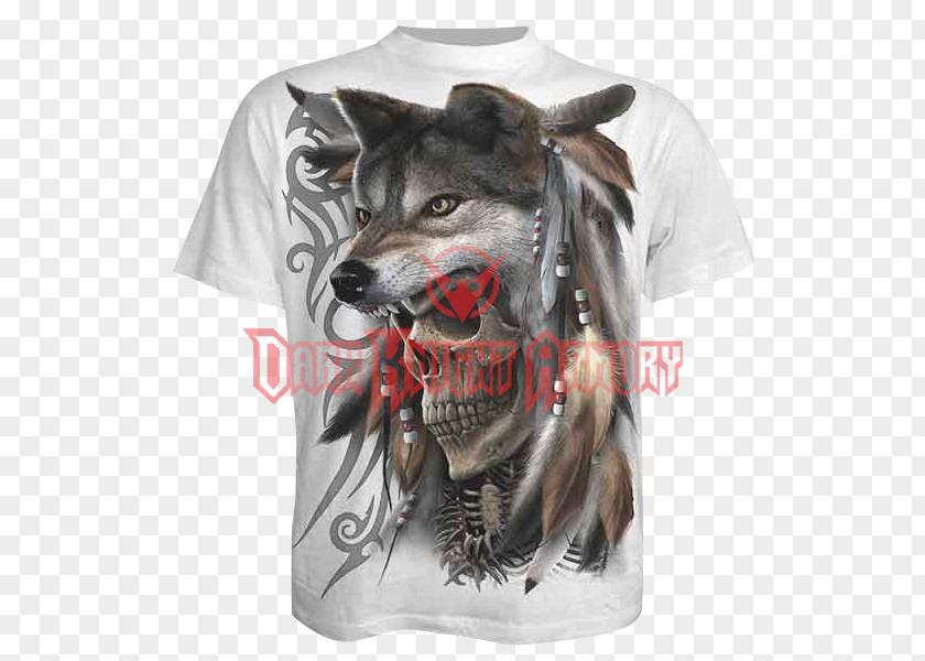 T-shirt Art Fantasy Gray Wolf PNG