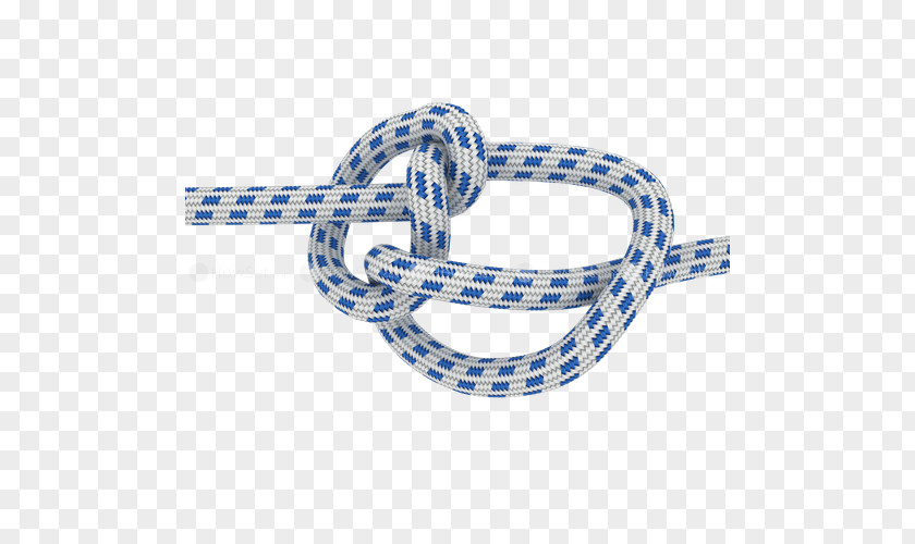 Tie The Knot Rope Cobalt Blue Font PNG