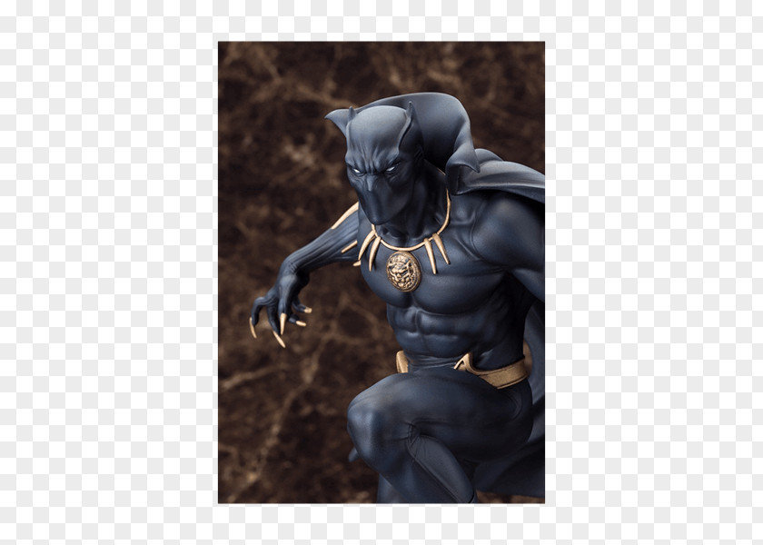 Black Panther Marvel Spider-Man Erik Killmonger Cinematic Universe Statue PNG