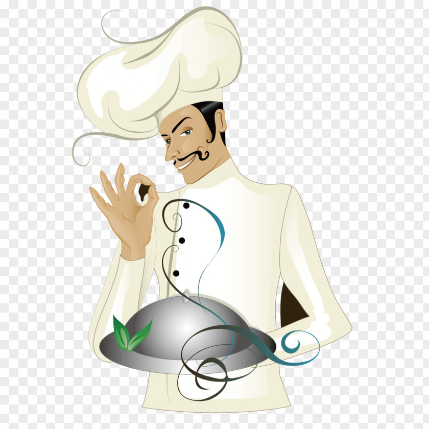 Chef Holding Cooking Pot PNG