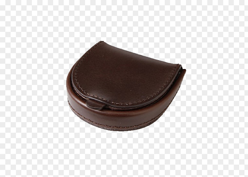 Small Brown Leather Wallet Material PNG