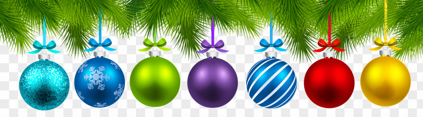 Christmas Balls Decor Clipart Image Ornament Decoration Tree PNG