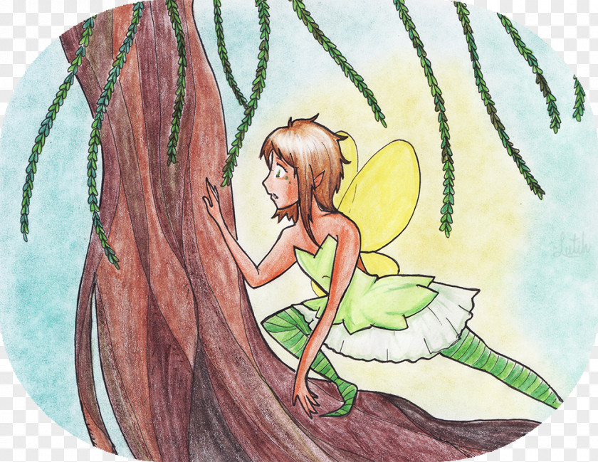 Fairy Illustration Tree Animated Cartoon PNG
