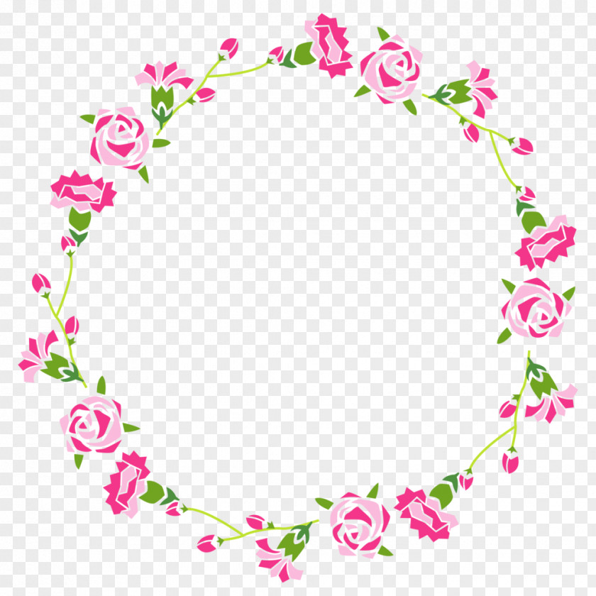 Flowers Frame Rose Flower PNG