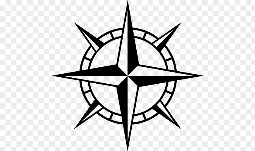 Maritime Vector Compass Rose Clip Art PNG