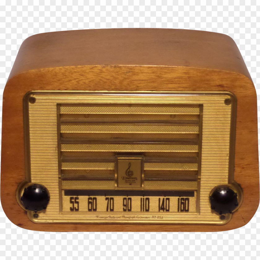 Radio Antique All American Five FM Broadcasting Retro Style PNG