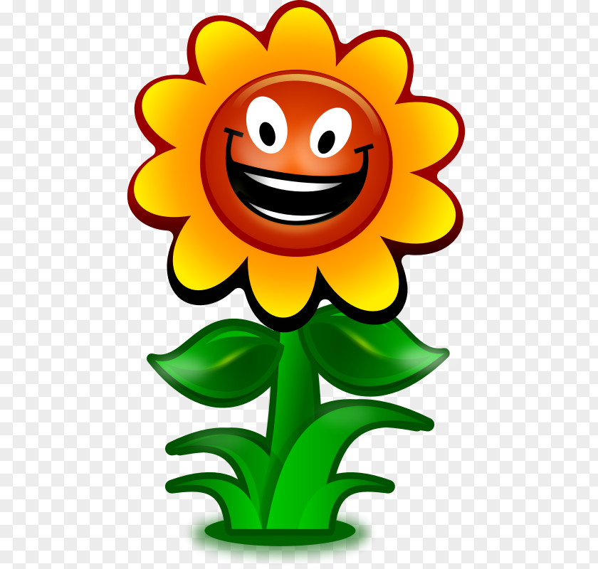 Cartoon Sunflower Cliparts Common Smiley Free Content Clip Art PNG