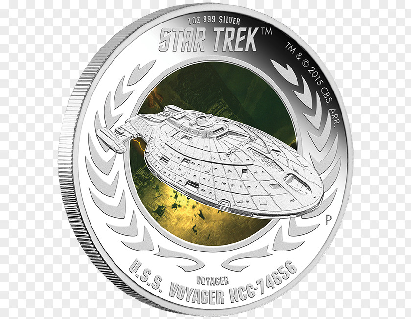 Coin Perth Mint Starship Enterprise USS (NCC-1701) PNG