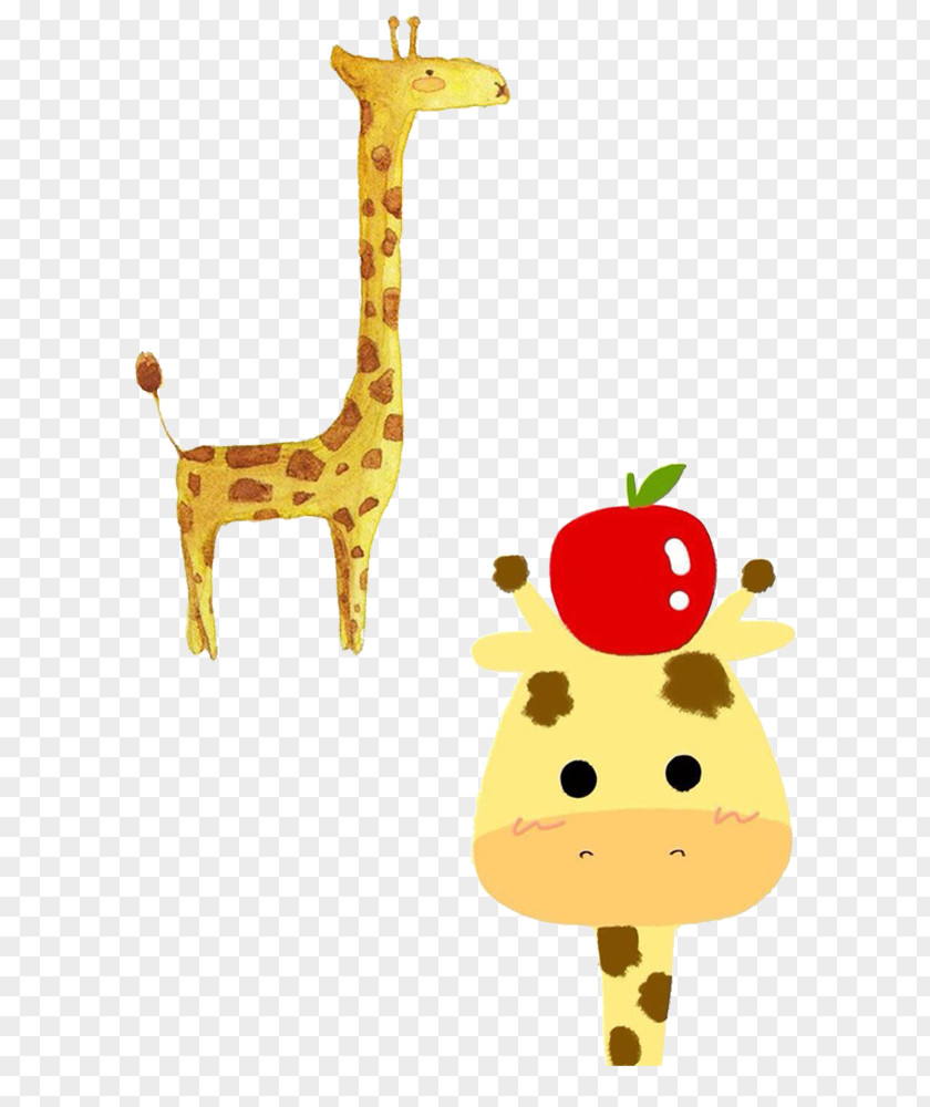 Cute Giraffe Cartoon PNG