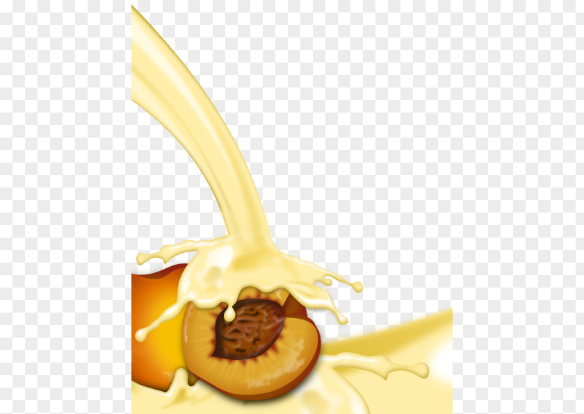 Milk Latte Peach Clip Art PNG