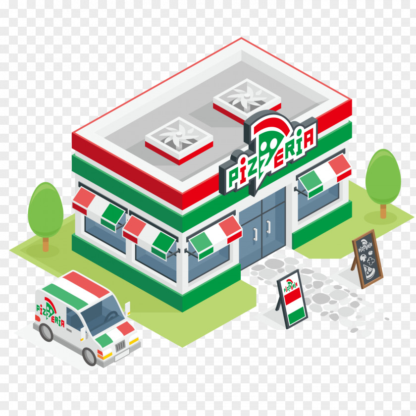 Pizza Shop Outside Selling Cars Cafe Italian Cuisine Bistro Restaurant PNG