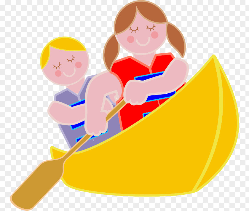 Rowing Canoe Clip Art PNG