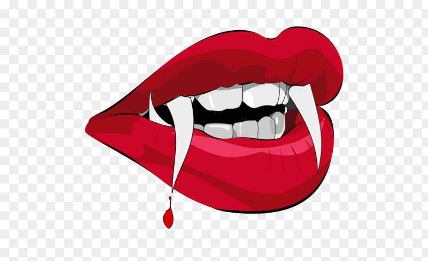 Vampire Fang Tooth Clip Art PNG