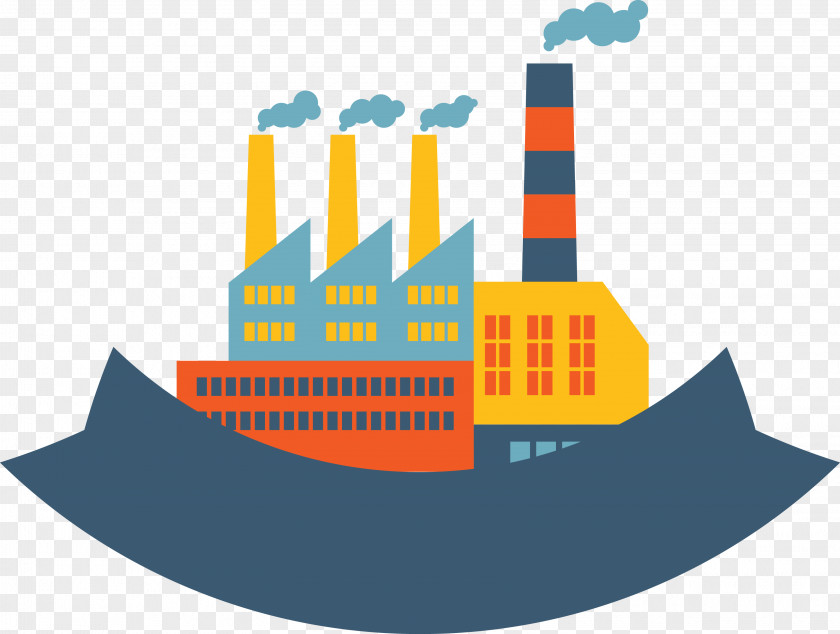 Chemical Building Flat Power Station Icon PNG