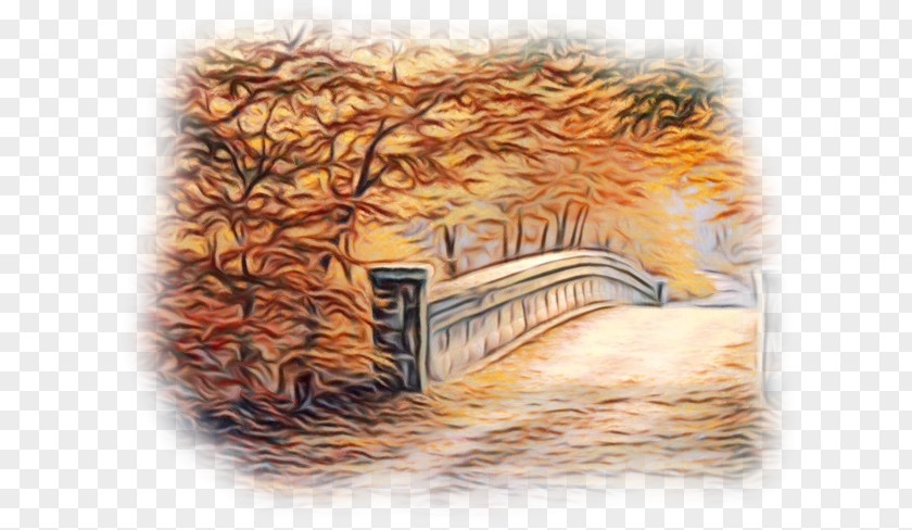 Landscape Tree Watercolor PNG