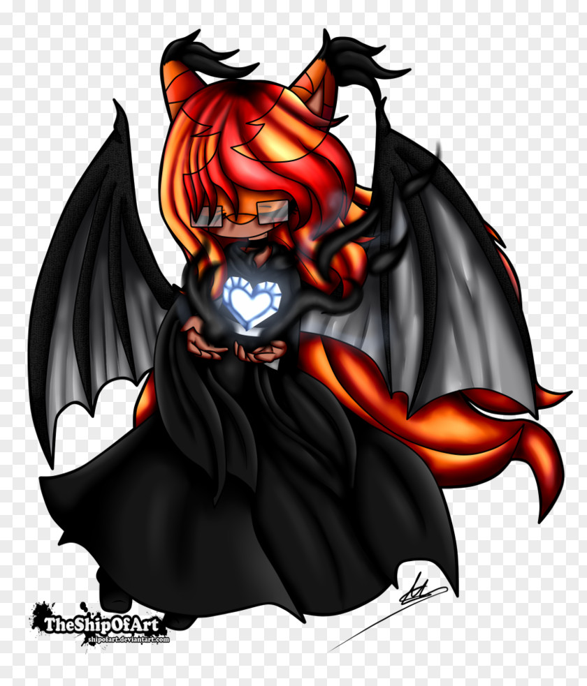 Fire Ice Demon Cartoon Legendary Creature PNG