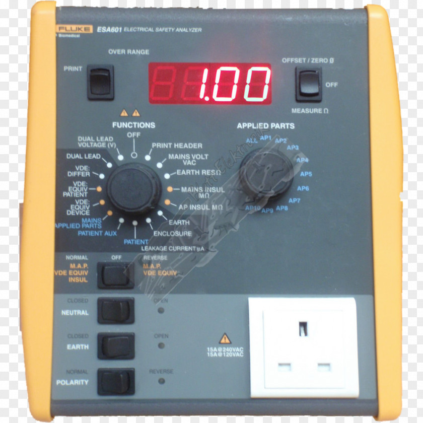 Fluke Corporation Electronics Measuring Instrument Multimeter Biomedical PNG