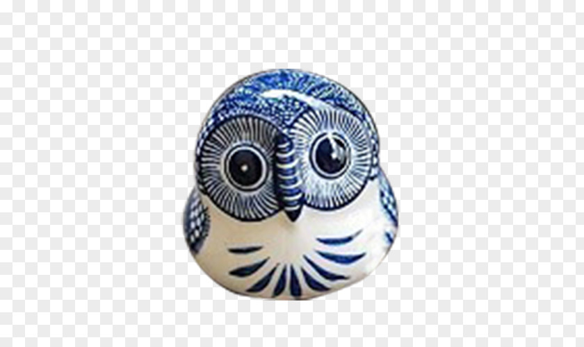 Green Owl Vase Silver Cobalt Blue PNG