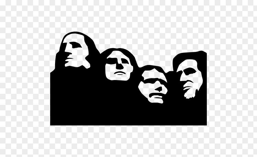 Mount Rushmore Sculpture Logo PNG