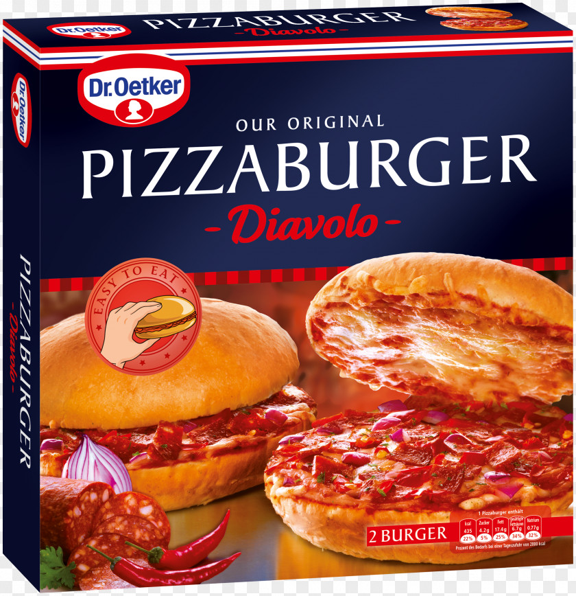 Pizza Hamburger Fast Food Salami Dr. Oetker PNG