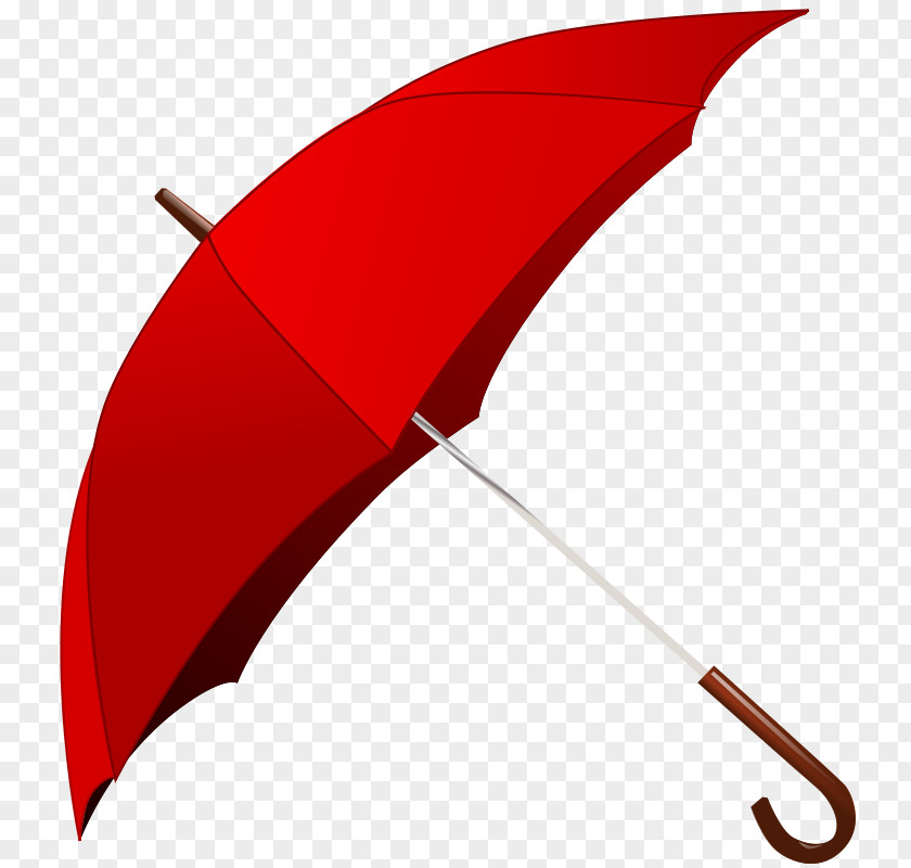 Simple Umbrella Red Clip Art PNG