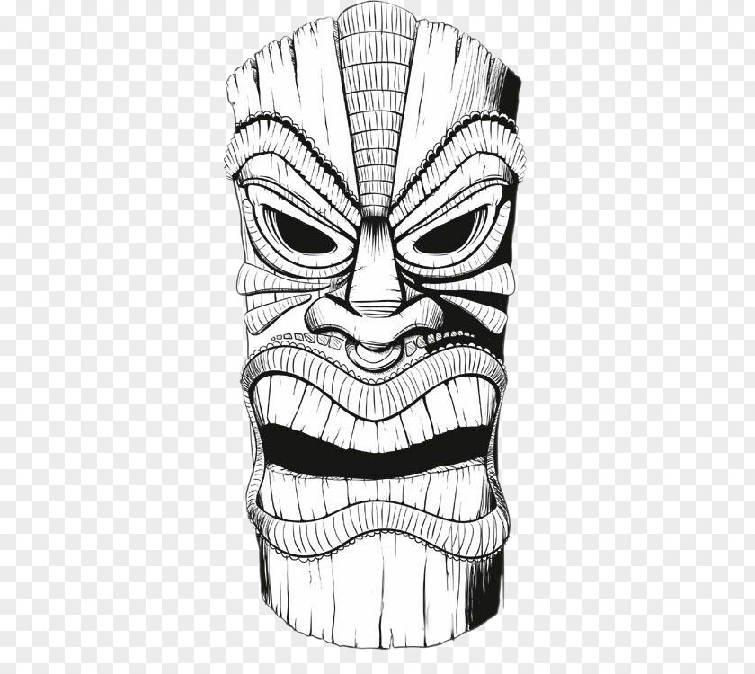Wooden Toys Mask Tiki Polynesia T-shirt Drawing PNG