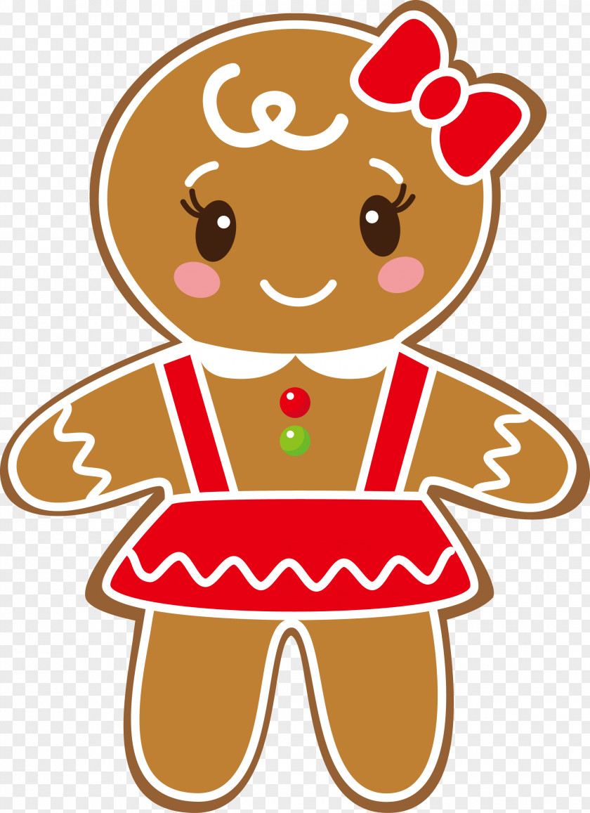 Affixed Graphic Ginger Snap Gingerbread Man Clip Art PNG