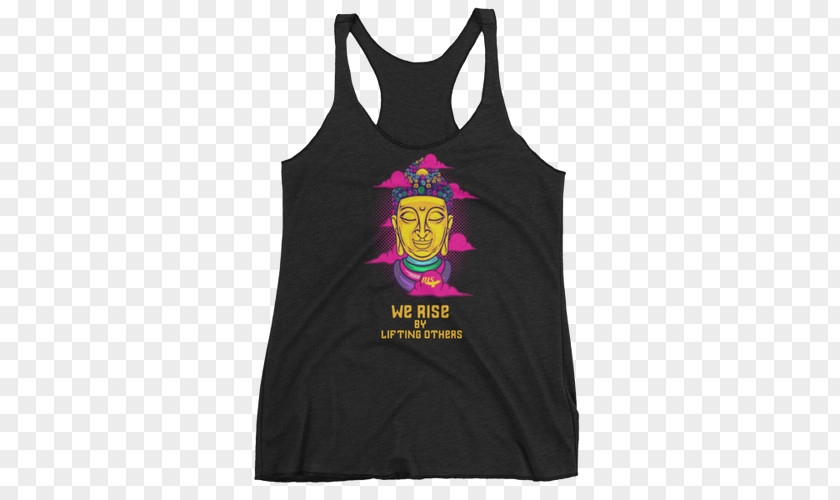 Buddha Yoga Tanktop Clothing Sleeveless Shirt Woman PNG