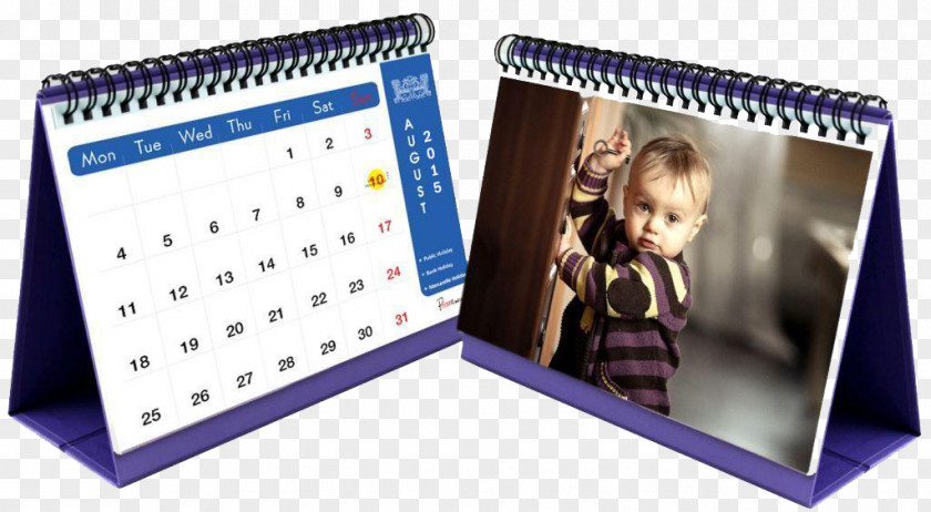 Calendar PD Cards Standing Desk Printing PNG