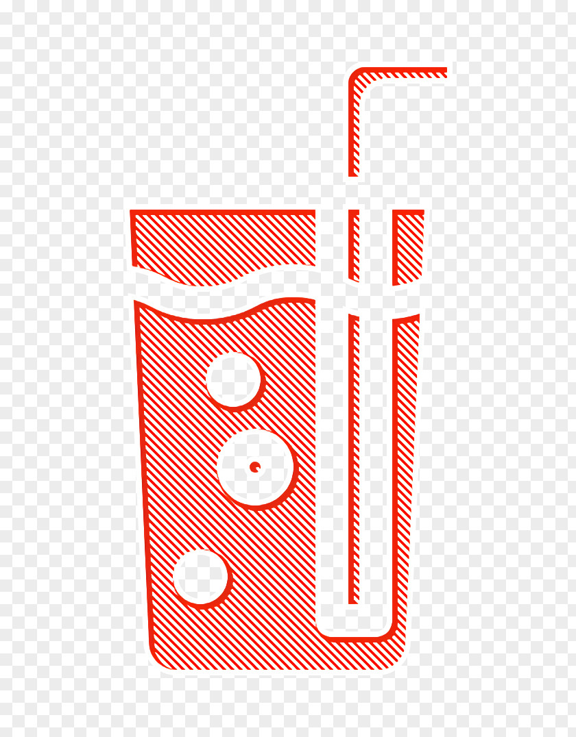 Coffee Shop Icon Glass Of Water Straw PNG